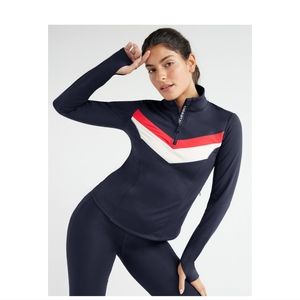 Love & Sports Women's Plus Brushed Quarter Zip Pullover